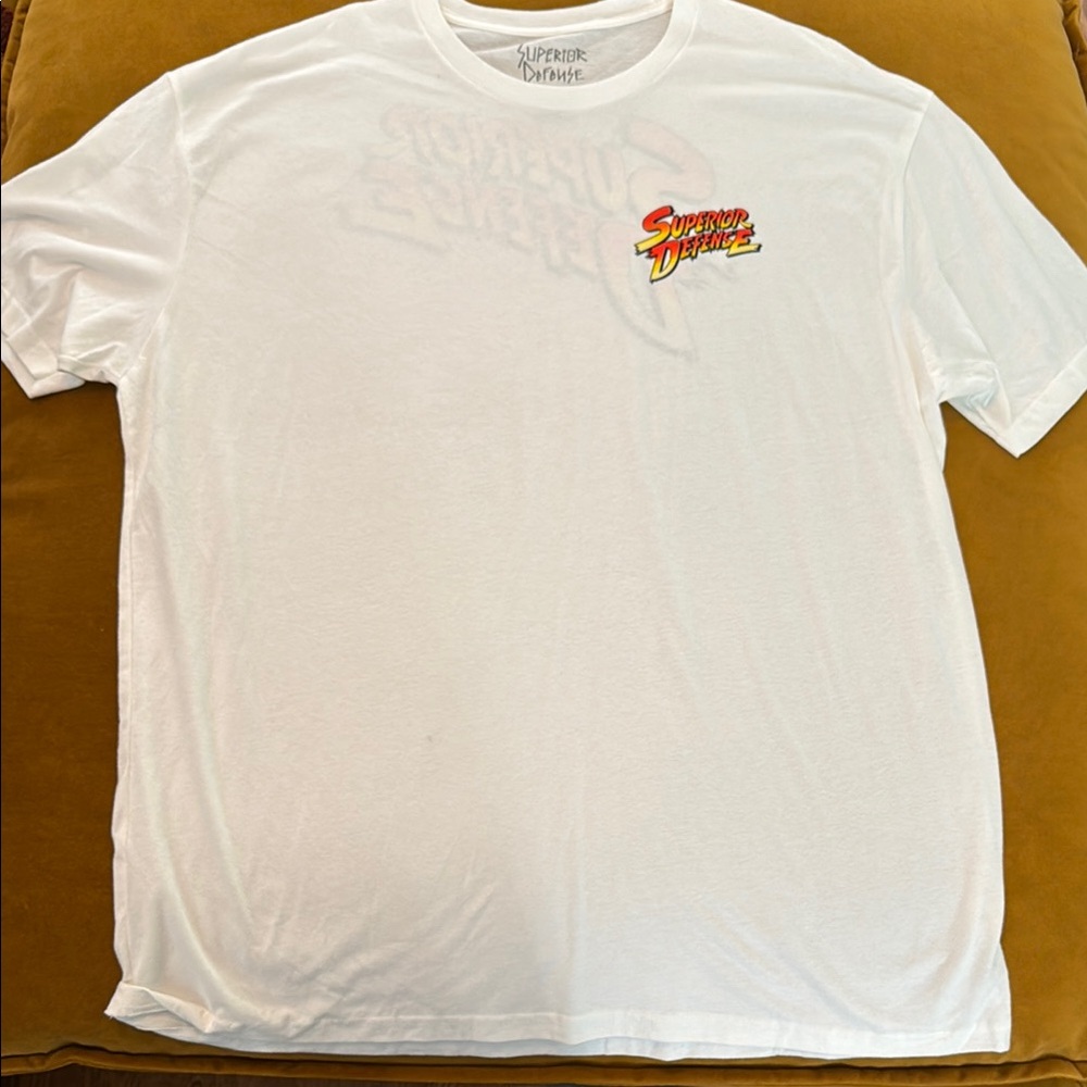 Superior Defense street fighter logo tee